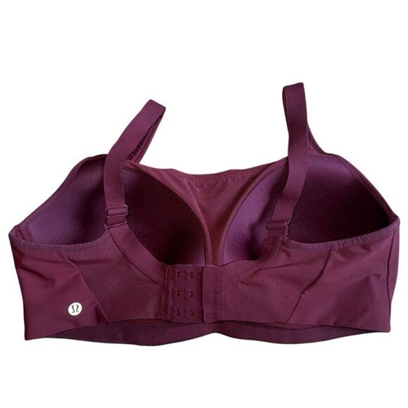 Lululemon Run Times Bra High Support in Burgundy Size 38DD - Picture 7 of 11